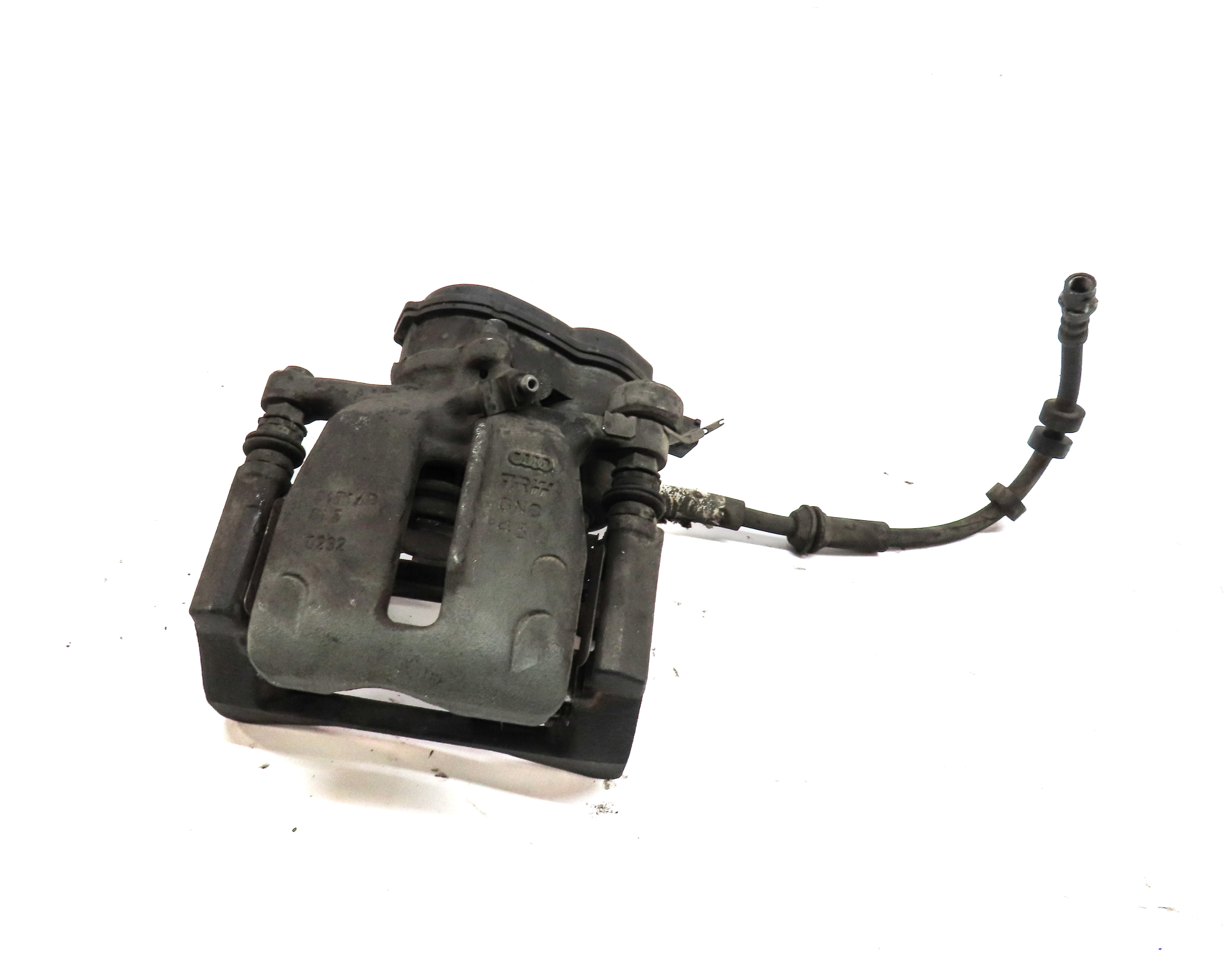 2012-2017 AUDI A6 A7 (C7) LEFT DRIVER REAR DISC BRAKE CALIPER (330mm ROTOR) — exact item pictured